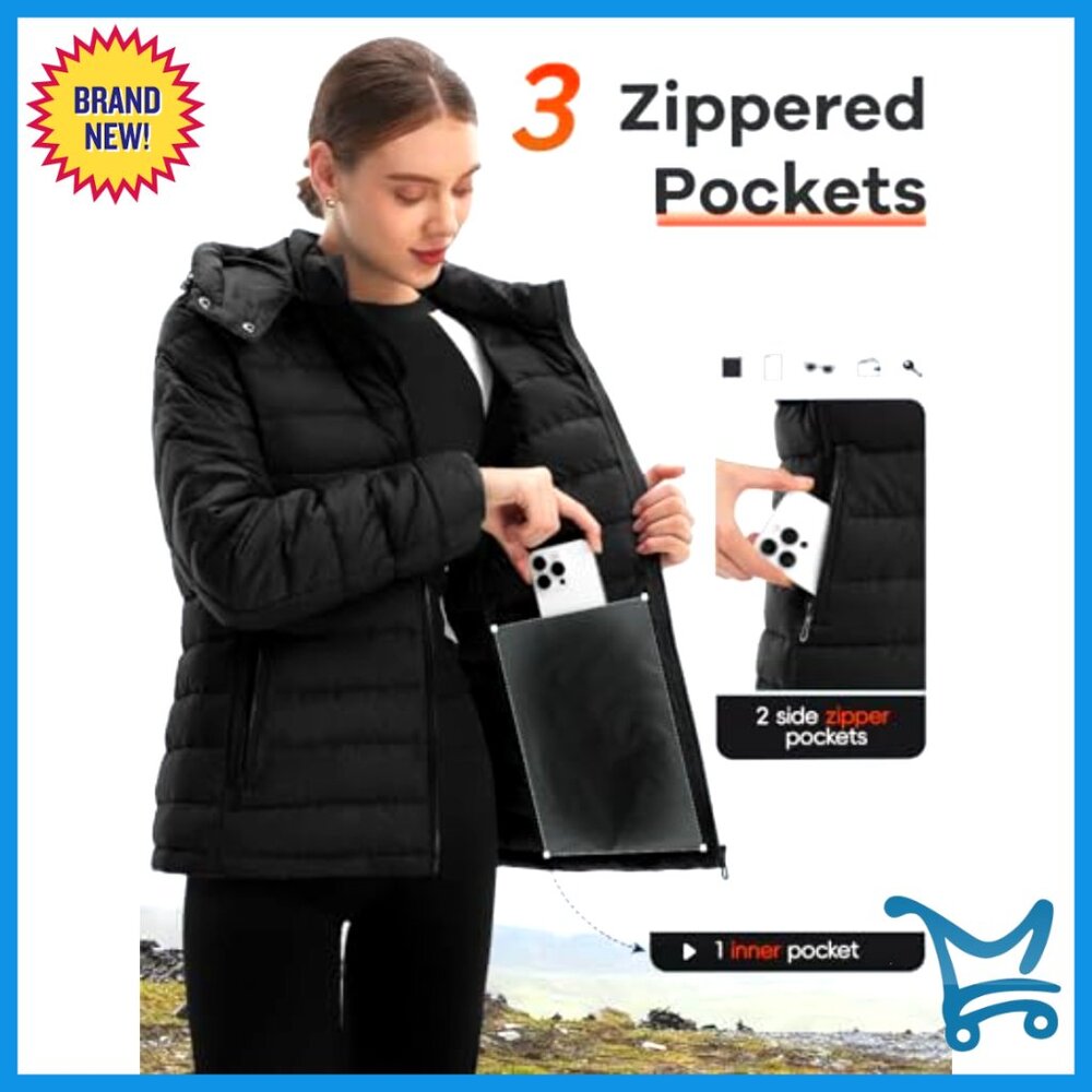 Packable Puffer Jacket Lightweight Waterproof Qui… - image 5